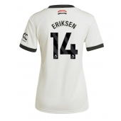 Manchester United Christian Eriksen #14 Replika Tredjedrakt Dame 2024-25 Kortermet