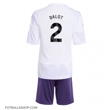 Manchester United Diogo Dalot #2 Replika Bortedrakt Barn 2025-26 Kortermet (+ bukser)