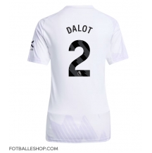 Manchester United Diogo Dalot #2 Replika Bortedrakt Dame 2025-26 Kortermet