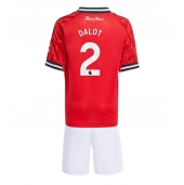 Manchester United Diogo Dalot #2 Replika Hjemmedrakt Barn 2025-26 Kortermet (+ bukser)