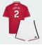 Manchester United Diogo Dalot #2 Replika Hjemmedrakt Barn 2026-27 Kortermet (+ bukser)
