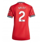 Manchester United Diogo Dalot #2 Replika Hjemmedrakt Dame 2025-26 Kortermet