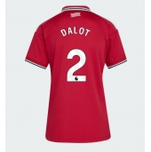 Manchester United Diogo Dalot #2 Replika Hjemmedrakt Dame 2026-27 Kortermet