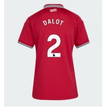 Manchester United Diogo Dalot #2 Replika Hjemmedrakt Dame 2026-27 Kortermet