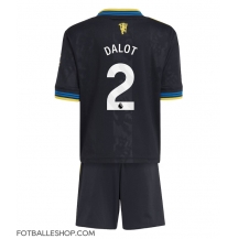 Manchester United Diogo Dalot #2 Replika Tredjedrakt Barn 2025-26 Kortermet (+ bukser)