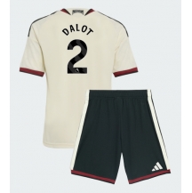 Manchester United Diogo Dalot #2 Replika Tredjedrakt Barn 2026-27 Kortermet (+ bukser)