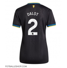 Manchester United Diogo Dalot #2 Replika Tredjedrakt Dame 2025-26 Kortermet