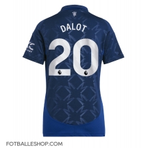 Manchester United Diogo Dalot #20 Replika Bortedrakt Dame 2024-25 Kortermet