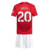 Manchester United Diogo Dalot #20 Replika Hjemmedrakt Barn 2024-25 Kortermet (+ bukser)