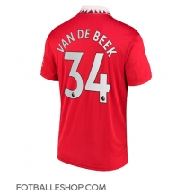 Manchester United Donny van de Beek #34 Replika Hjemmedrakt 2022-23 Kortermet