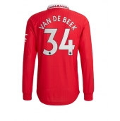 Manchester United Donny van de Beek #34 Replika Hjemmedrakt 2022-23 Langermet