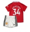 Manchester United Donny van de Beek #34 Replika Hjemmedrakt Barn 2022-23 Kortermet (+ bukser)