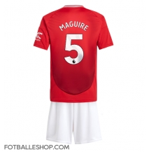 Manchester United Harry Maguire #5 Replika Hjemmedrakt Barn 2024-25 Kortermet (+ bukser)