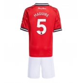 Manchester United Harry Maguire #5 Replika Hjemmedrakt Barn 2025-26 Kortermet (+ bukser)