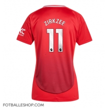 Manchester United Joshua Zirkzee #11 Replika Hjemmedrakt Dame 2024-25 Kortermet