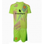 Manchester United Keeper Replika Bortedrakt Barn 2024-25 Kortermet (+ bukser)