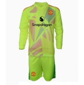 Manchester United Keeper Replika Bortedrakt Barn 2024-25 Langermet (+ bukser)