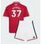 Manchester United Kobbie Mainoo #37 Replika Hjemmedrakt Barn 2026-27 Kortermet (+ bukser)