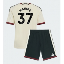 Manchester United Kobbie Mainoo #37 Replika Tredjedrakt Barn 2026-27 Kortermet (+ bukser)