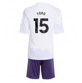 Manchester United Leny Yoro #15 Replika Bortedrakt Barn 2025-26 Kortermet (+ bukser)