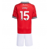 Manchester United Leny Yoro #15 Replika Hjemmedrakt Barn 2025-26 Kortermet (+ bukser)