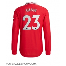 Manchester United Luke Shaw #23 Replika Hjemmedrakt 2022-23 Langermet