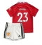 Manchester United Luke Shaw #23 Replika Hjemmedrakt Barn 2022-23 Kortermet (+ bukser)