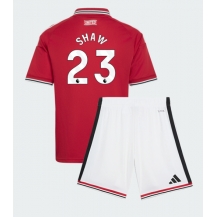 Manchester United Luke Shaw #23 Replika Hjemmedrakt Barn 2026-27 Kortermet (+ bukser)