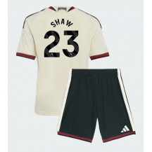 Manchester United Luke Shaw #23 Replika Tredjedrakt Barn 2026-27 Kortermet (+ bukser)