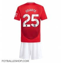 Manchester United Manuel Ugarte #25 Replika Hjemmedrakt Barn 2024-25 Kortermet (+ bukser)
