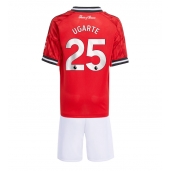 Manchester United Manuel Ugarte #25 Replika Hjemmedrakt Barn 2025-26 Kortermet (+ bukser)