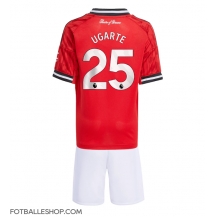 Manchester United Manuel Ugarte #25 Replika Hjemmedrakt Barn 2025-26 Kortermet (+ bukser)