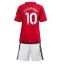 Manchester United Marcus Rashford #10 Replika Hjemmedrakt Barn 2023-24 Kortermet (+ bukser)