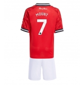 Manchester United Mason Mount #7 Replika Hjemmedrakt Barn 2025-26 Kortermet (+ bukser)