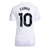 Manchester United Matheus Cunha #10 Replika Bortedrakt Dame 2025-26 Kortermet