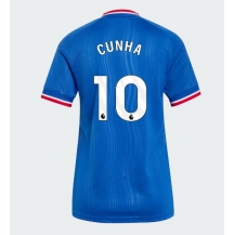 Manchester United Matheus Cunha #10 Replika Bortedrakt Dame 2026-27 Kortermet