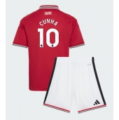Manchester United Matheus Cunha #10 Replika Hjemmedrakt Barn 2026-27 Kortermet (+ bukser)