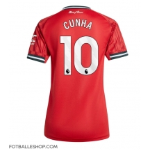 Manchester United Matheus Cunha #10 Replika Hjemmedrakt Dame 2025-26 Kortermet