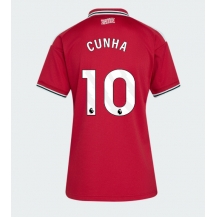 Manchester United Matheus Cunha #10 Replika Hjemmedrakt Dame 2026-27 Kortermet
