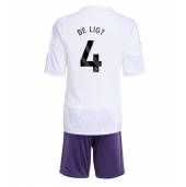 Manchester United Matthijs de Ligt #4 Replika Bortedrakt Barn 2025-26 Kortermet (+ bukser)