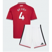 Manchester United Matthijs de Ligt #4 Replika Hjemmedrakt Barn 2026-27 Kortermet (+ bukser)