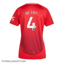 Manchester United Matthijs de Ligt #4 Replika Hjemmedrakt Dame 2024-25 Kortermet
