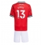 Manchester United Patrick Dorgu #13 Replika Hjemmedrakt Barn 2025-26 Kortermet (+ bukser)