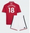 Manchester United Youri Tielemans #18 Replika Hjemmedrakt Barn 2026-27 Kortermet (+ bukser)