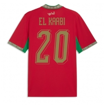 Marokko Ayoub El Kaabi #20 Replika Hjemmedrakt VM 2026 Kortermet