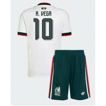 Mexico Alexis Vega #10 Replika Bortedrakt Barn VM 2026 Kortermet (+ bukser)