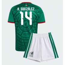 Mexico Armando Gonzalez #14 Replika Hjemmedrakt Barn VM 2026 Kortermet (+ bukser)