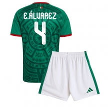 Mexico Edson Alvarez #4 Replika Hjemmedrakt Barn VM 2026 Kortermet (+ bukser)