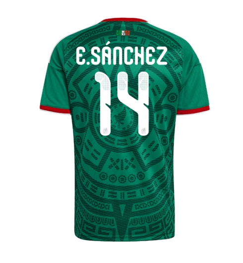 Mexico Erick Sanchez #14 Replika Hjemmedrakt VM 2026 Kortermet Mexico Erick Sanchez #14 Replika Hjemmedrakt VM 2026 Kortermet