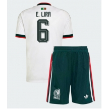 Mexico Erik Lira #6 Replika Bortedrakt Barn VM 2026 Kortermet (+ bukser)